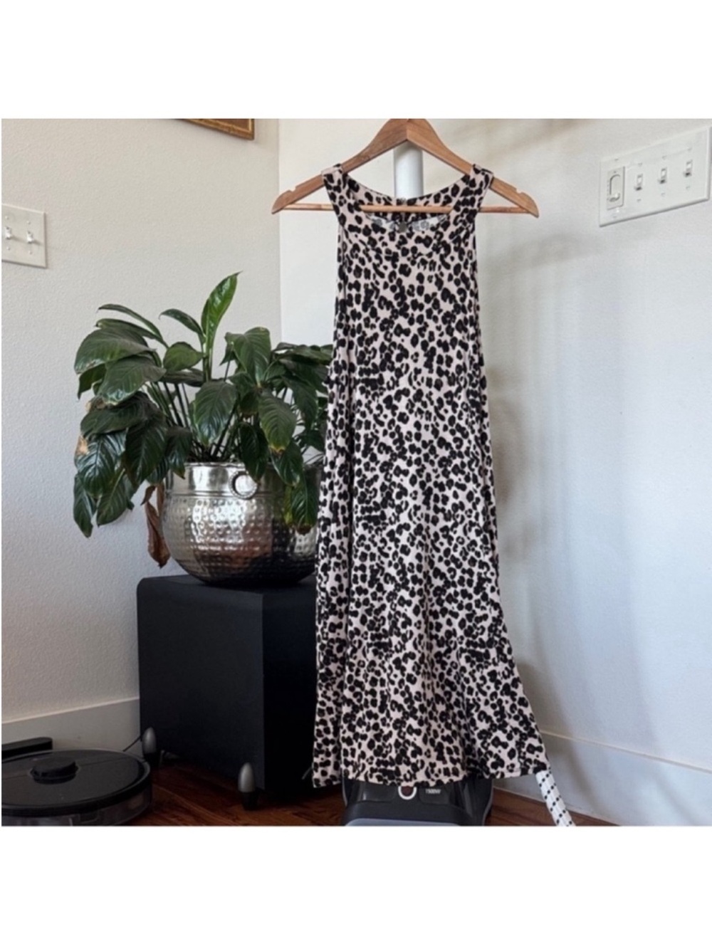 Torrid Leopard Super Soft Knit Sleeveless Dress Sz 2X A line Flowy Stretchy